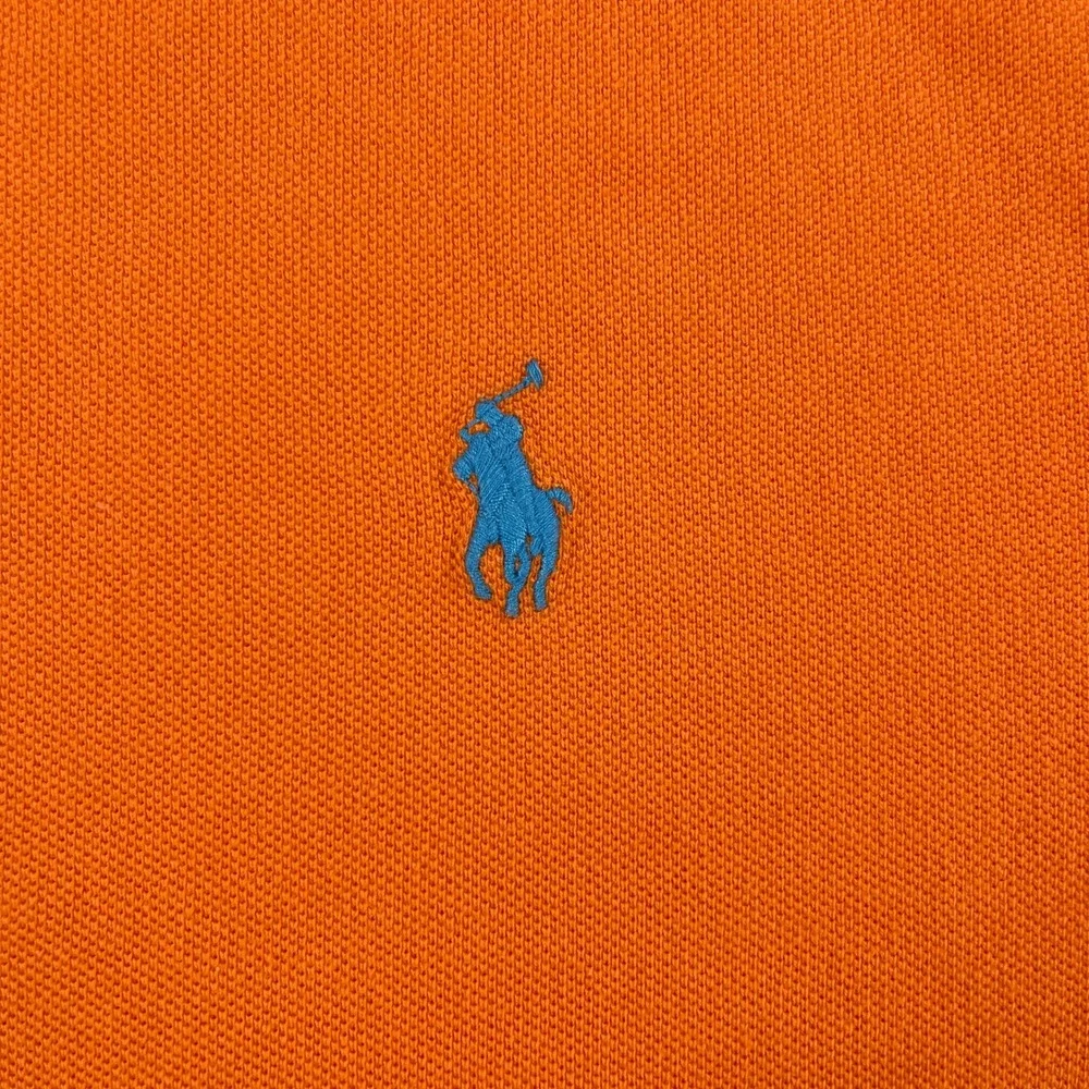 Polo Ralph Lauren Mens XXL Orange Short Sleeve Classic Fit Pique Polo Shirt